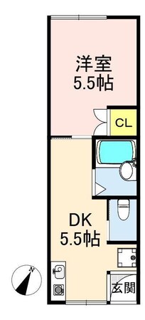 西原コーポの物件間取画像